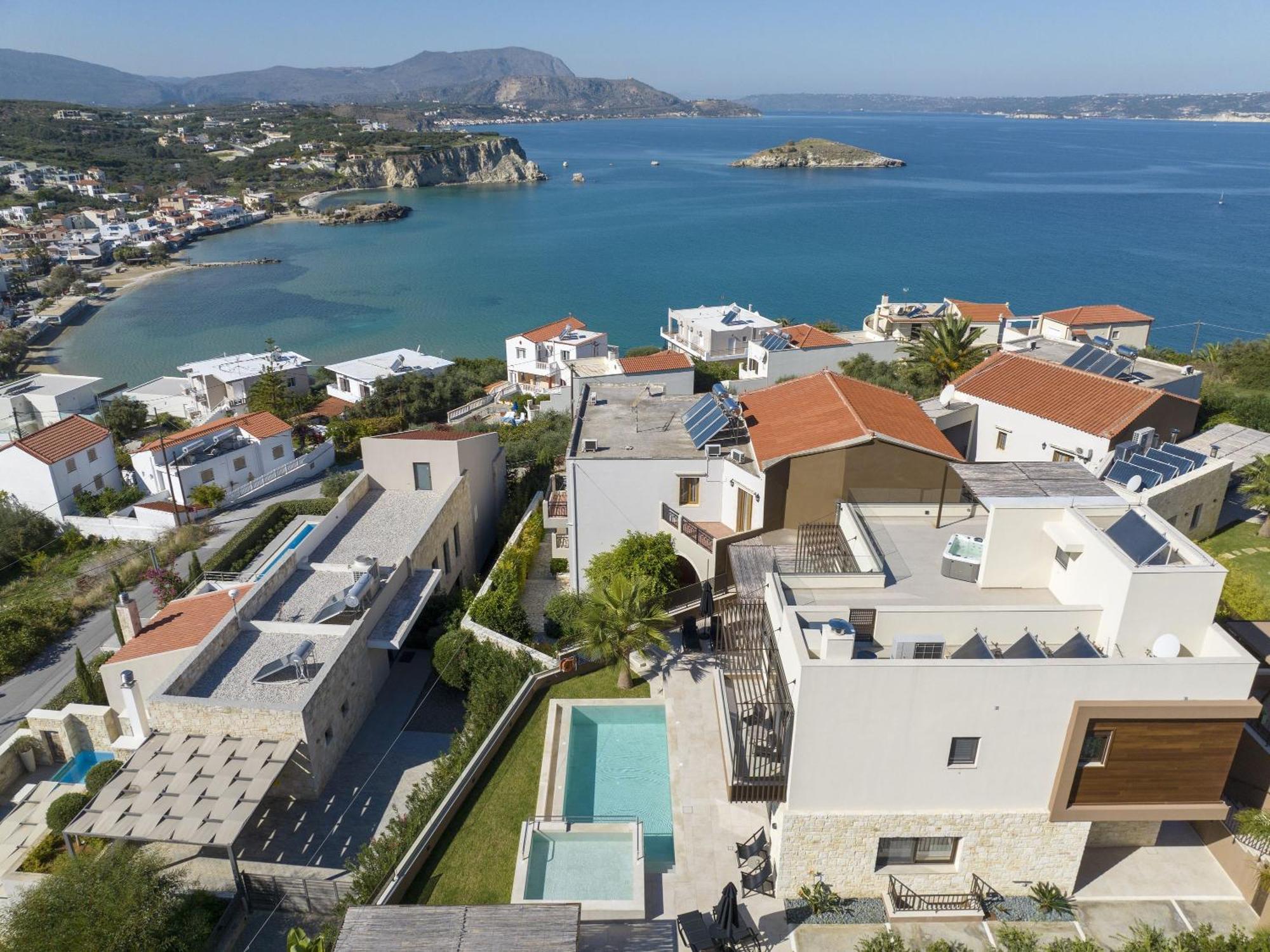 Almi-Cove Hilltop Villas Алмирида Экстерьер фото