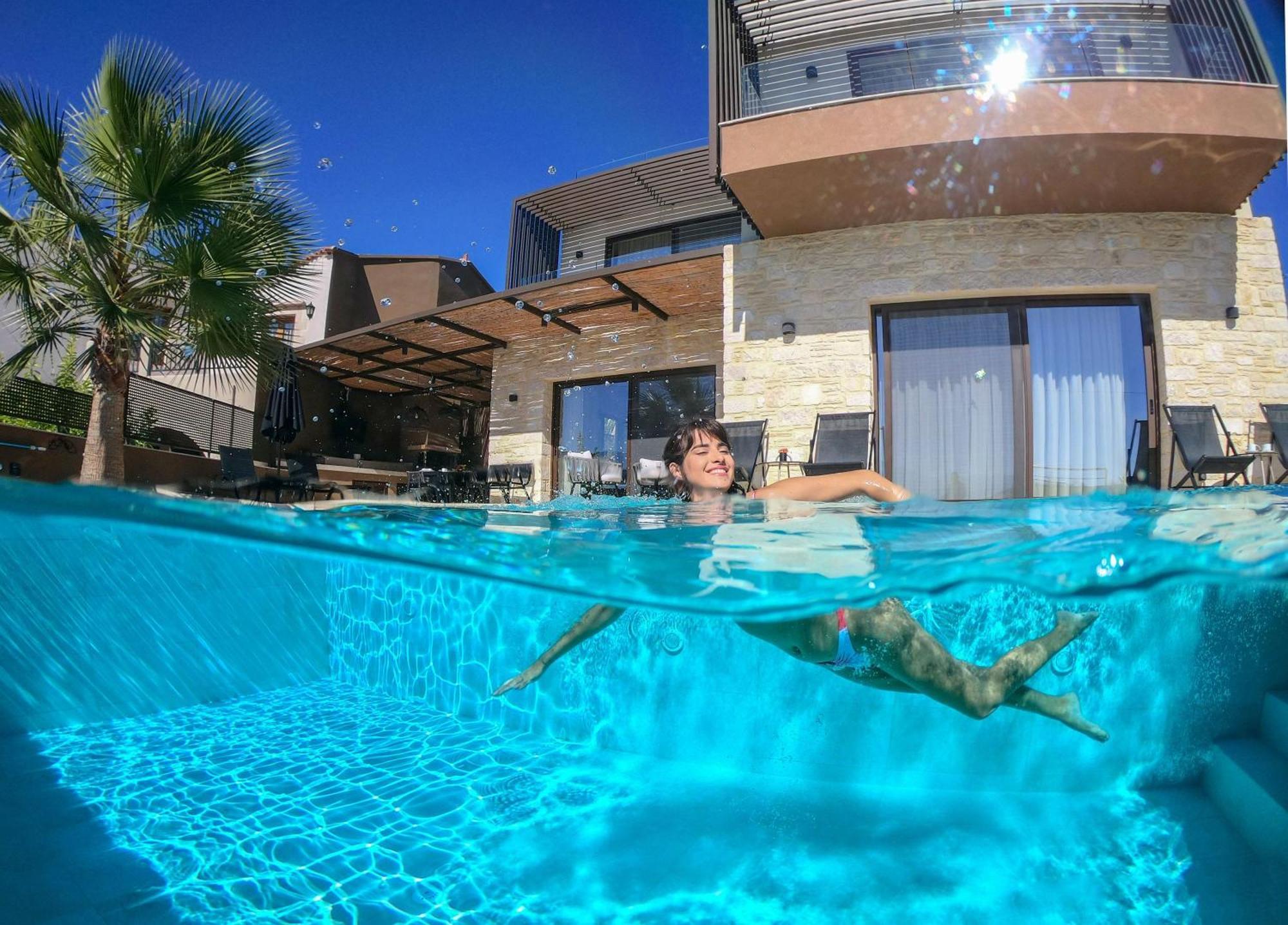 Almi-Cove Hilltop Villas Алмирида Экстерьер фото